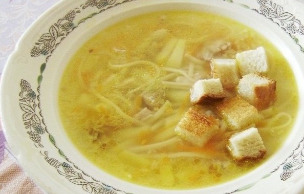 Сборный куриный суп с рисом и суп с вермишелью, пошаговый рецепт с фото